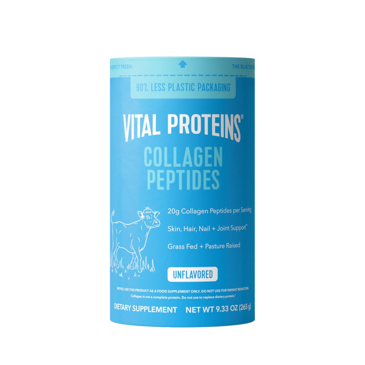 Vital Proteins Collagen Peptides Powder - Supports Hair, Nail, Skin, Bone & Joint Health, Unflavored, Collagen Protein 9.33 OZ - FENGGESTORE20