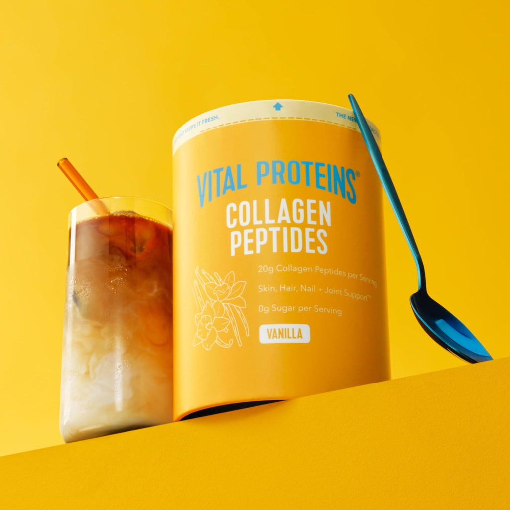 Vital Proteins Collagen Peptides Powder Vanilla - Supports Hair, Skin, Nails, Bones, Joints, Powder for Women - FENGGESTORE20
