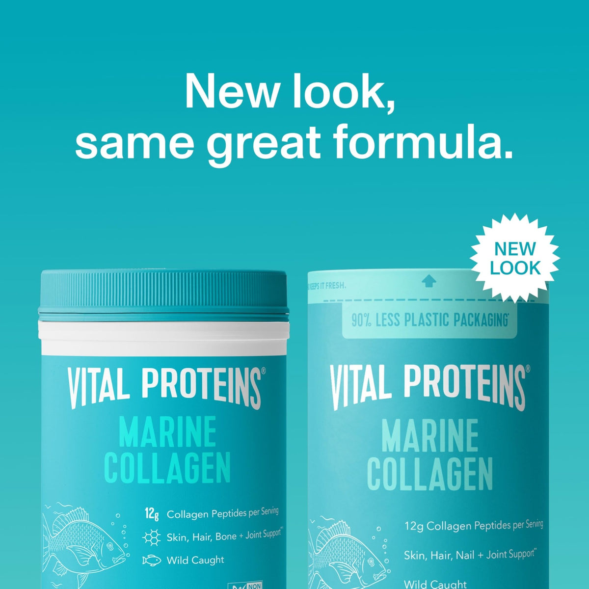 Vital Proteins Marine Collagen Peptides Powder Supplement for Skin Hair Nail Joint - Hydrolyzed Collagen - FENGGESTORE20