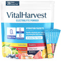 VitalHarvest 36 Sticks Electrolytes Powder Packets 6 Flavors Sugar Free Hydration Packets Electrolyte Liquid Daily IV Drink Mix with Lemon Lime, Watermelon, Orange - FENGGESTORE20