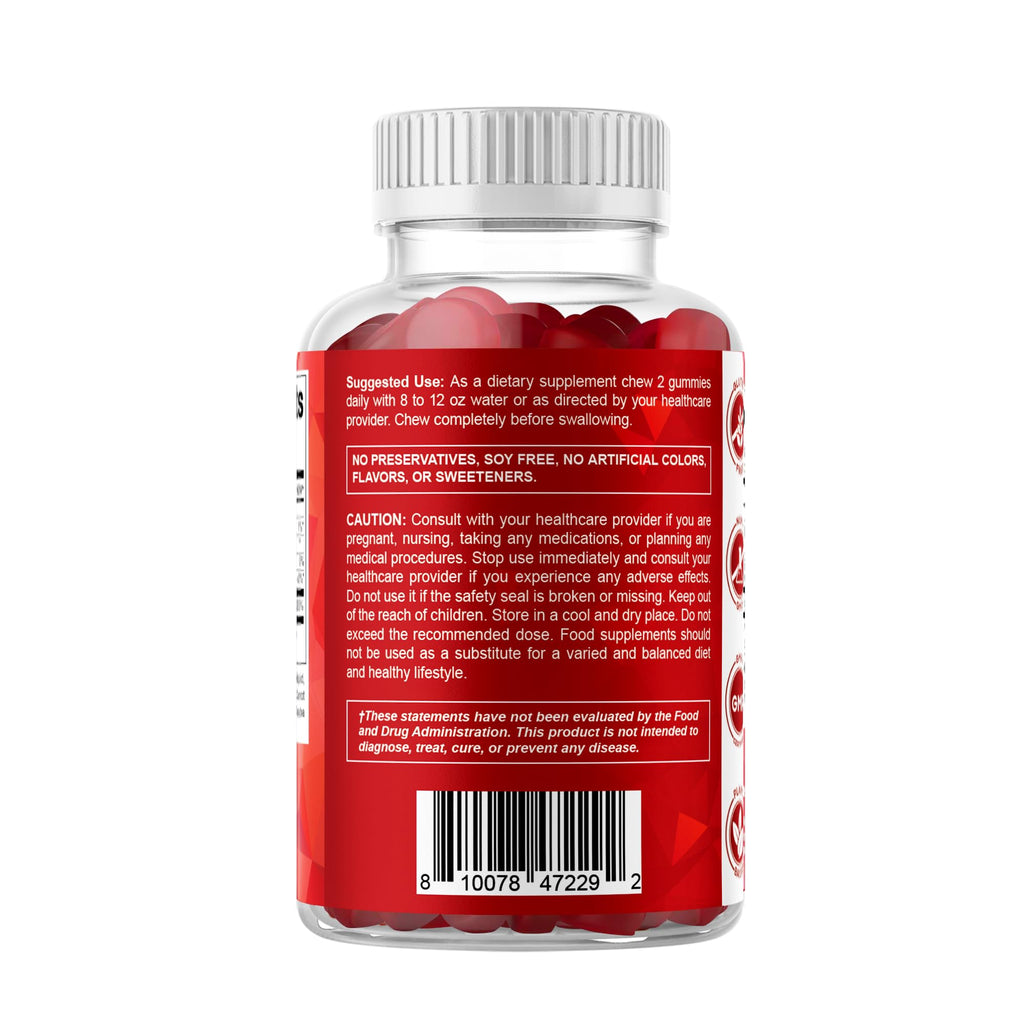 Vitamatic Extra Strength Vitamin B12 5000 mcg (Methyl B12) Gummies - 120 Count - Energy Metabolism Support and Nervous - FENGGESTORE20