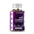 Vitamatic Iron 65 mg Gummies Supplement for Women & Men - 60 Vegan Gummies - Great Tasting Iron Gummy Vitamins with Vitamin C (1) - FENGGESTORE20