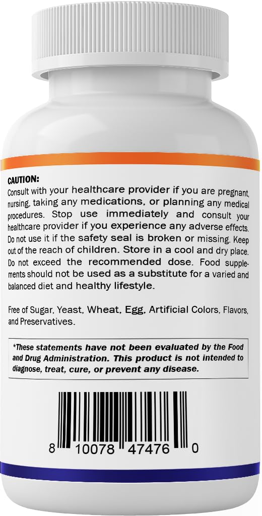 Vitamatic Lithium Orotate 20mg, 90 Capsules - Veggie Caps, Non-GMO, Gluten Free - FENGGESTORE20