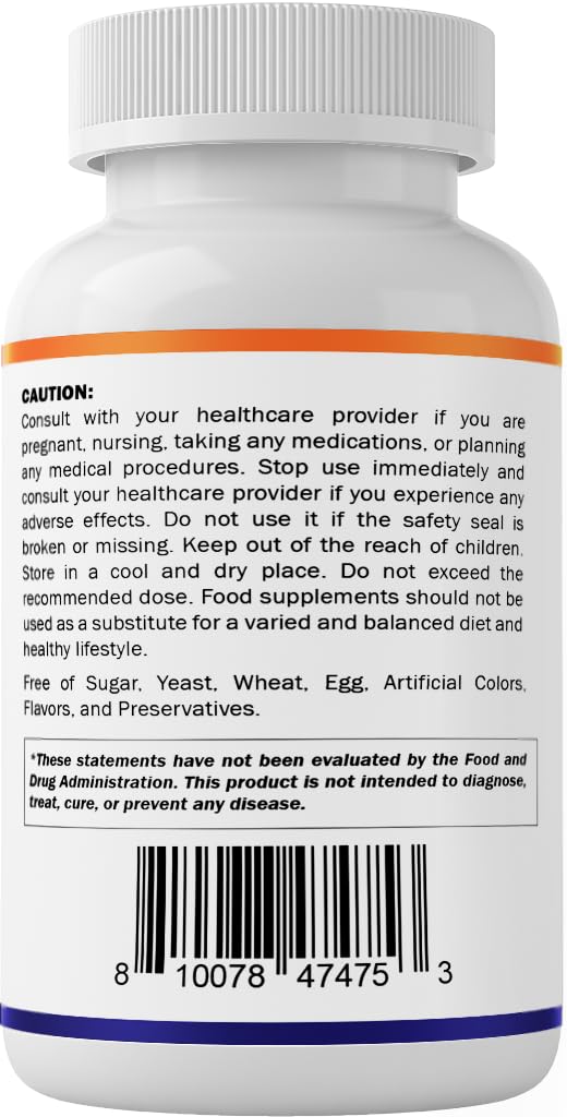 Vitamatic Lithium Orotate 5mg, 240 Veggie Capsules, Non-GMO, Gluten Free. - FENGGESTORE20