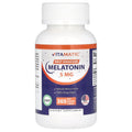 Vitamatic Melatonin 5 mg Tablets | Vegetarian, Non-GMO, Gluten Free | 1 Year Supply | Natural Berry Flavor - 365 Tablets - FENGGESTORE20