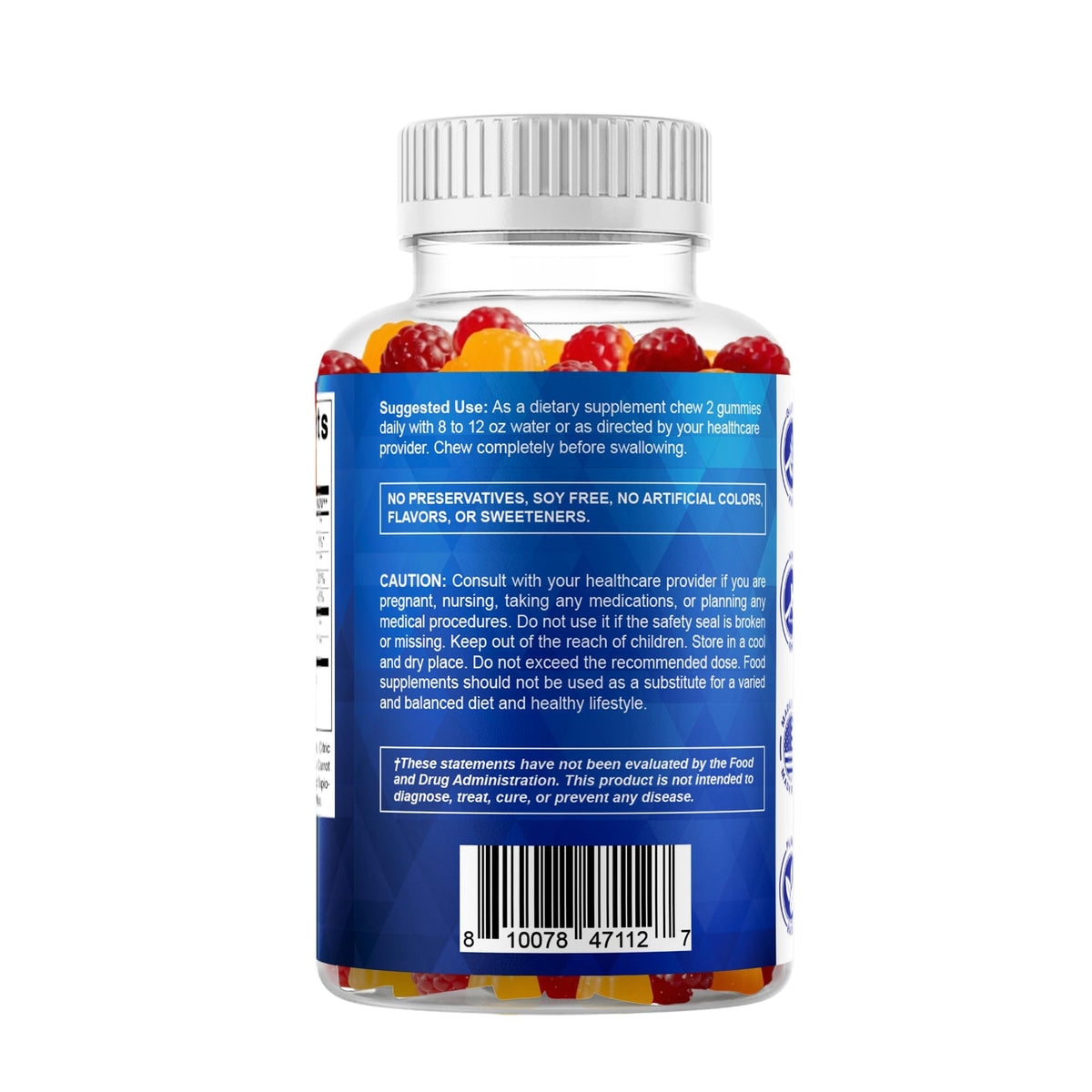 Vitamatic Probiotic Sugar Free Gummies for Men and Women – 5 Billion CFUs Digestive, Immune & Gut Health Support – Gluten Free - FENGGESTORE20