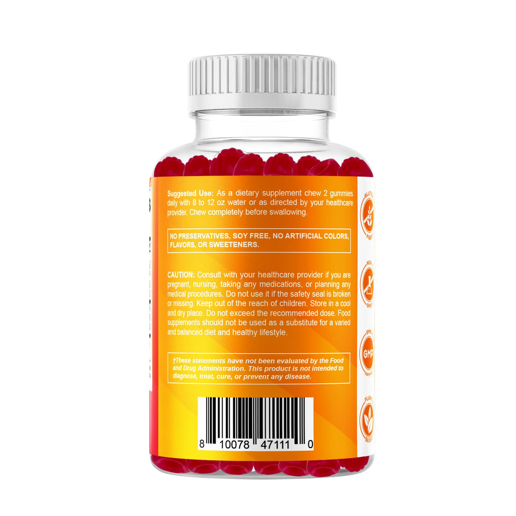 Vitamatic Vitamin D3 & K2 Gummies (2-Pack, 60 Count) Supports Healthy Bones, Heart Health, Calcium Absorption, - FENGGESTORE20