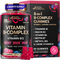Vitamin B-Complex Gummies for Women & Men - Vitamin B12, B1, B2, B3, B5, B6, B7 & B9 - B Complex with Vitamin C & Choline - Energy, Brain & Mood - FENGGESTORE20