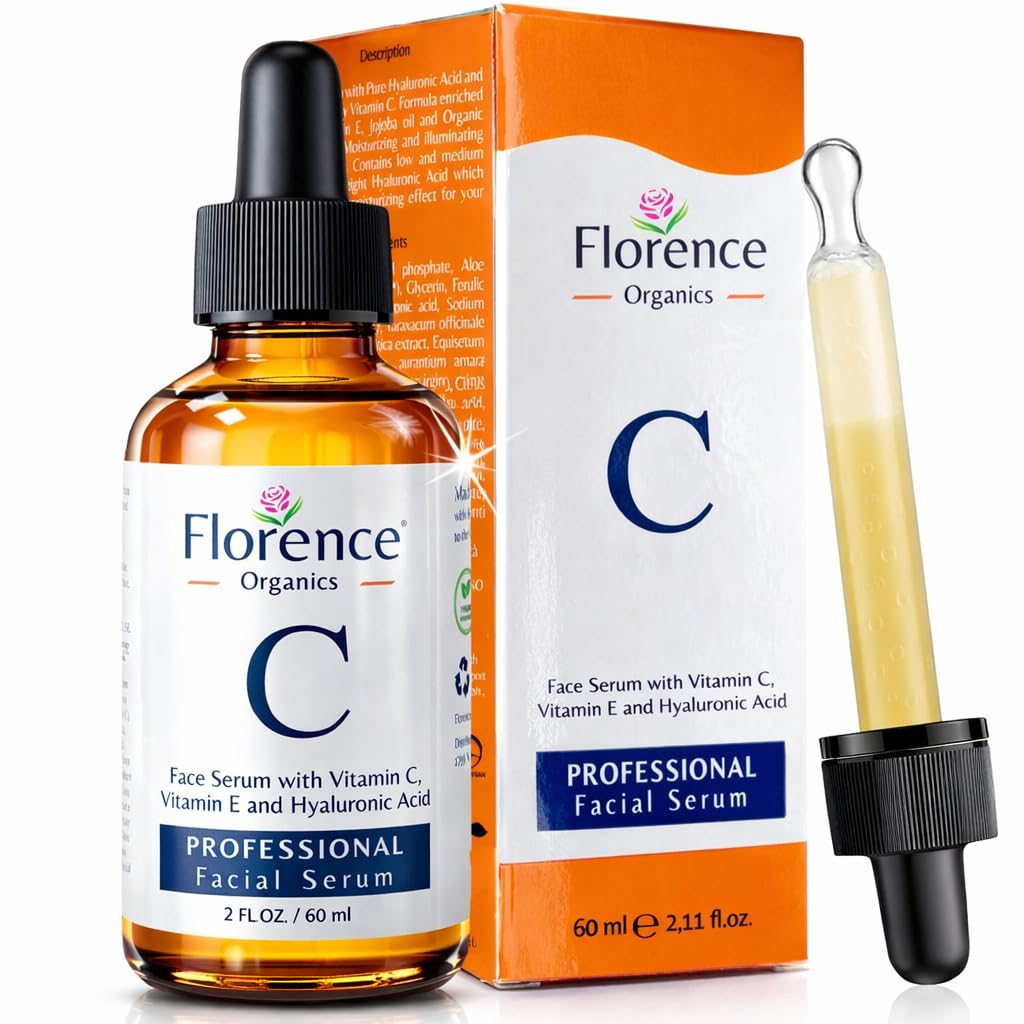 Vitamin C Serum For Face – Anti Aging Face Serum with Vitamin C, Hyaluronic Acid, Vitamin E. Brightening Formula. Improve Appearance of Dark Spots, - FENGGESTORE20