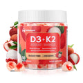 Vitamin D3 K2 Gummies w/Magnesium Sugar Free - 90 Count | D3 Vitamin 5,000 IU + K2(MK-7) 100 mcg - Vegan K2 D3 Vitamin Supplement, Highly Absorbent Supports Bone - FENGGESTORE20
