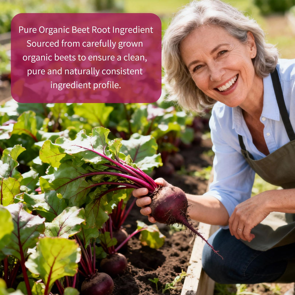 Vitarevive Organic Beet Root Capsules with Beetroot Extract 17850mg 21:1 Concentrated Beetroot Supplement Supports Circulation and Nitric Oxide - FENGGESTORE20