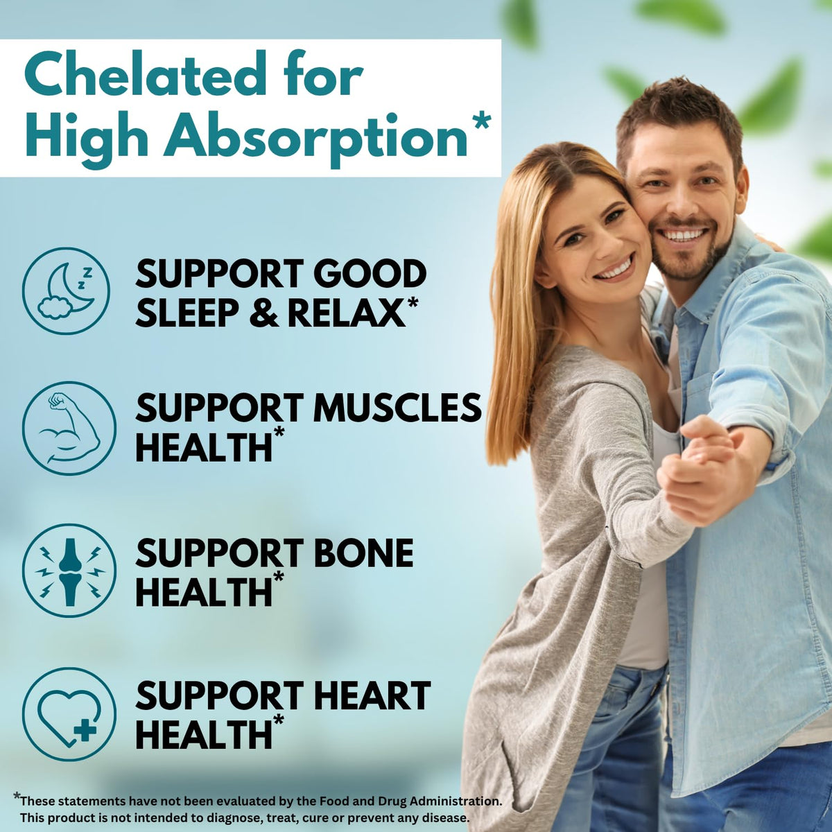 VITBOOST Magnesium Glycinate 500mg - High Absorption Chelated Supplement - Supports Sleep, Muscle Recovery & Heart Health - Non-GMO, Vegan - 120 Capsules - Made in USA - FENGGESTORE20