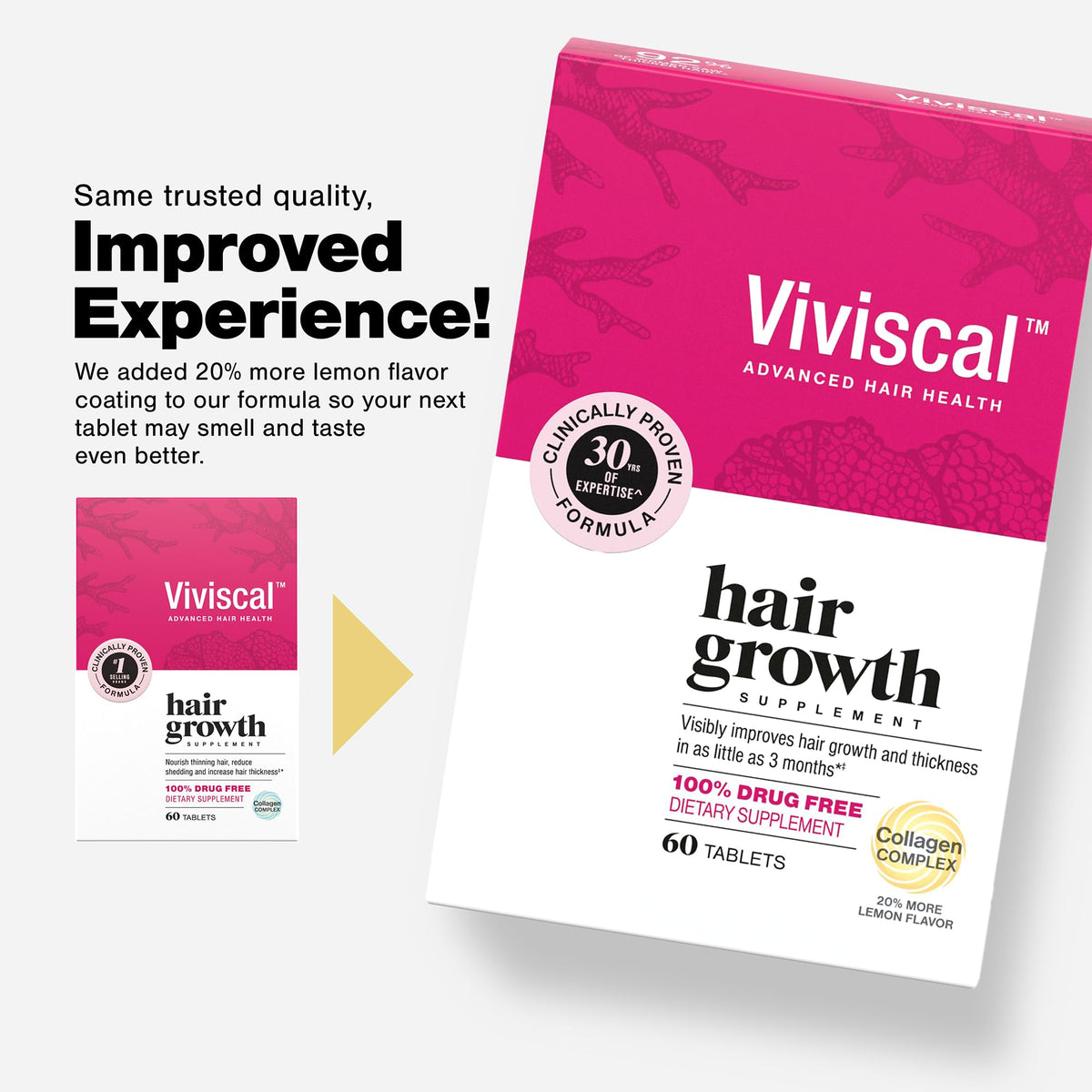 Viviscal Hair Growth Supplements For Women For Thicker, Fuller Hair, Nourishes Thinning & Loss, With Proprietary Collagen Complex, - FENGGESTORE20