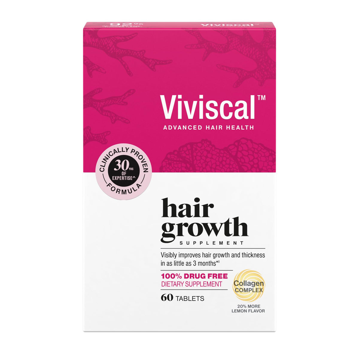 Viviscal Hair Growth Supplements For Women For Thicker, Fuller Hair, Nourishes Thinning & Loss, With Proprietary Collagen Complex, - FENGGESTORE20