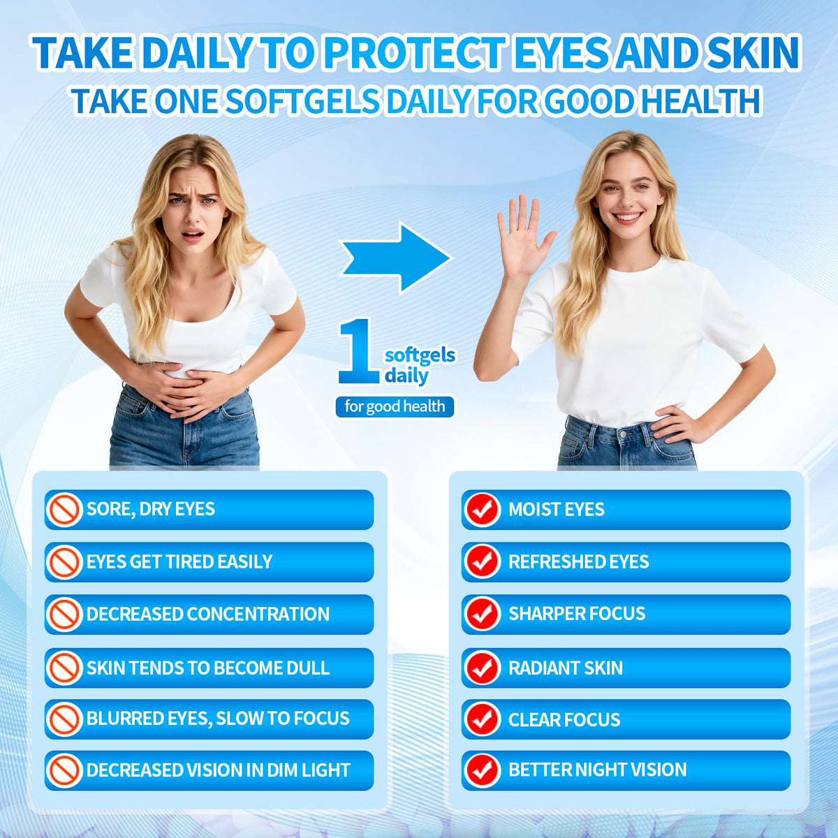 VivoNu 14-in-1 Astaxanthin 24mg & Lutein 40mg with Zeaxanthin Supplements, 6 Month Supply, Fresh Microalgae Source, Gluten Free Non-GMO, Supports Eye - FENGGESTORE20