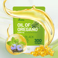 VivoNu Oil of Oregano with Black Seed Oil, Balanced Oil of Oregano Capsules, 300 Count Organic OreganoOil Softgels - FENGGESTORE20