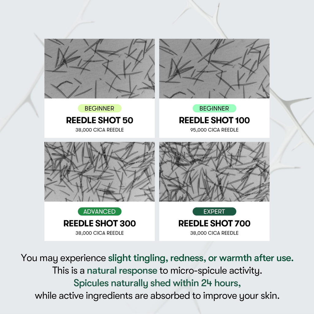 VT COSMETICS CICA Reedle Shot 100, Spicule Microneedling Serum for Pore Care & Exfoliation, Exosome, Centella Asiatica for Glass Skin - FENGGESTORE20