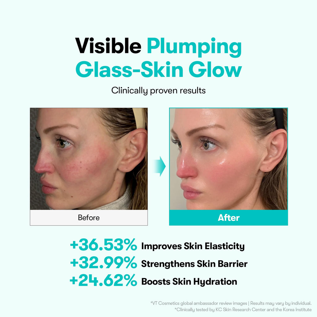 VT COSMETICS PDRN 100 Essence, Intensive Glow Serum, 100,000ppm Vegan PDRN, Skin Restoration & Plumping, Hydrating & Moisturizing, Firming, Fine Lines, Korean Skincare 1.01 fl. Oz. - FENGGESTORE20