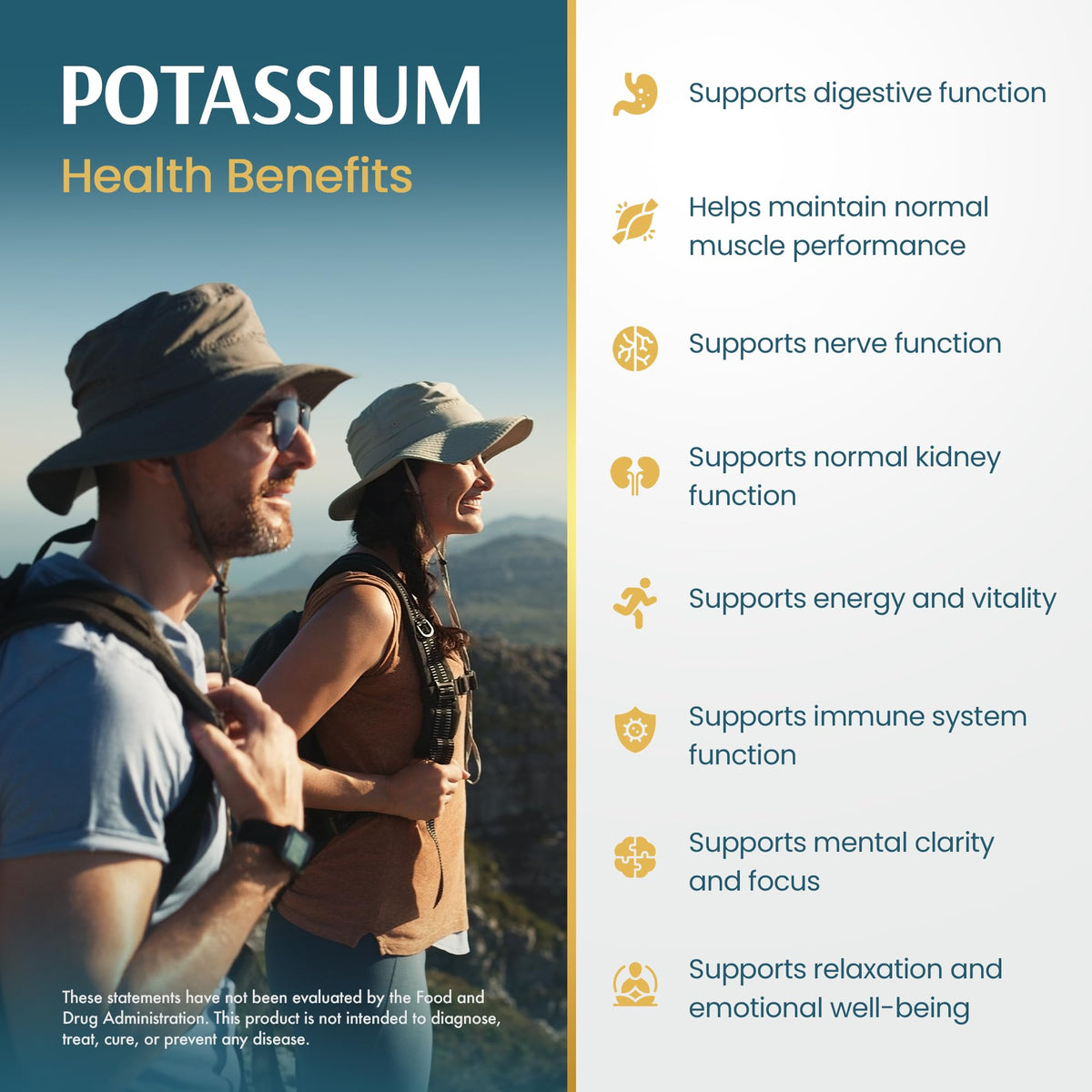 Vykee Nutrition Potassium Citrate Capsules - Supplements for Electrolyte Balance, Muscle & Heart Health - Vegan, Non-GMO, - FENGGESTORE20