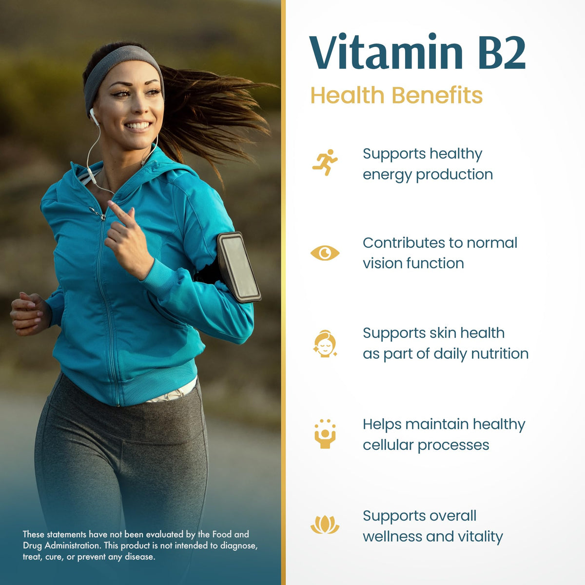 Vykee Nutrition Vitamin B2 Riboflavin Drops - Liquid B2 Supplement for Energy Metabolism, Cellular Function and Vision Support - Vegan, Non-GMO, Gluten-Free - FENGGESTORE20