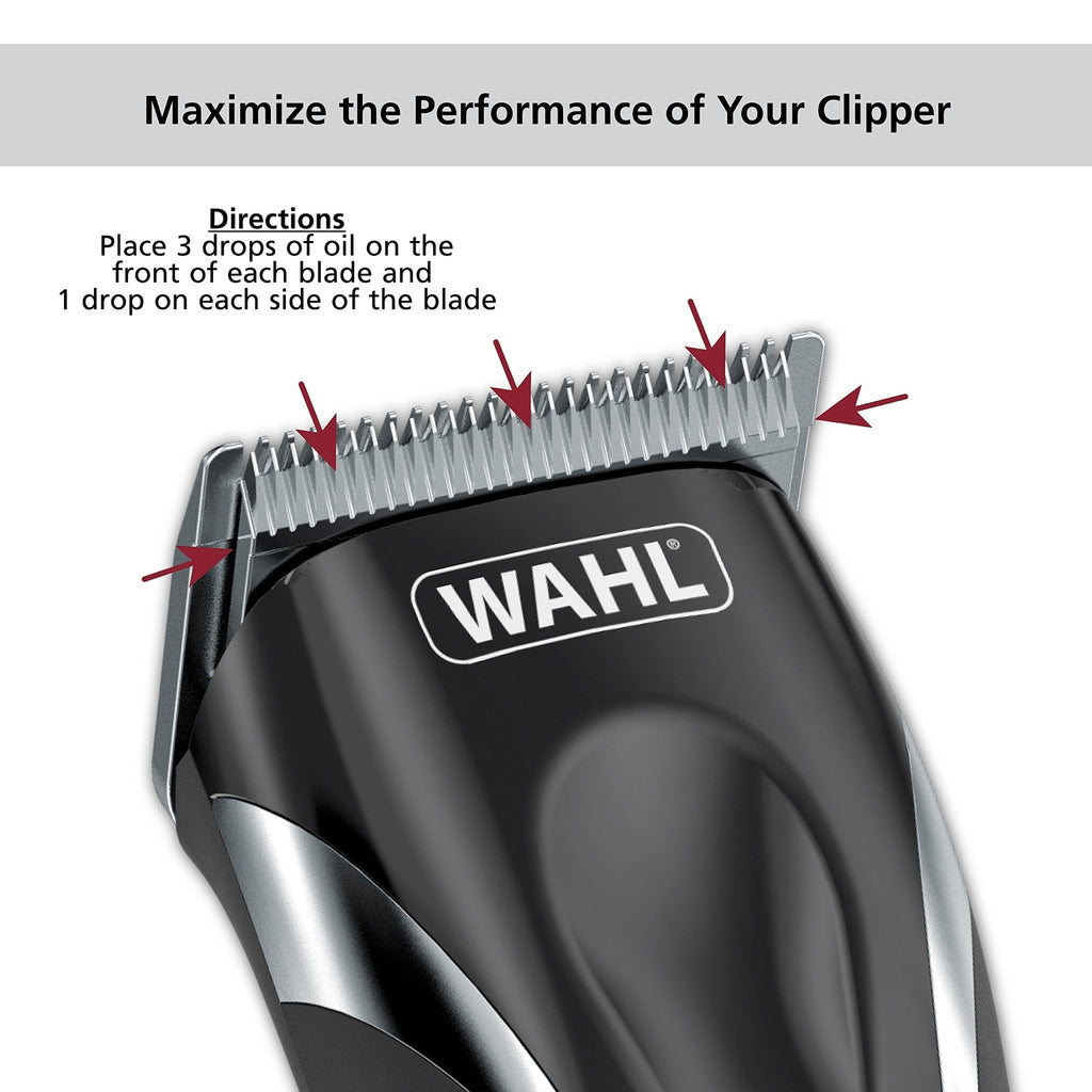 Wahl Premium Hair Clipper Blade Lubricating Oil for Clippers, Trimmers, & Blade Corrosion for Rust Prevention – 4 Fluid Ounces – Model 3310-300A - FENGGESTORE20