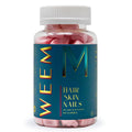 WEEM Hair Skin and Nails Gummies - Supports Healthy Hair - Vegan biotin Vitamins for Women & Men Supports Faster Hair Growth, Stronger Nails, Healthy Skin, Extra Strength (1) - FENGGESTORE20