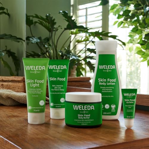 Weleda Skin Food Lip Butter, 0.27 Ounce, Plant Rich Moisturizing Lip Care with Sunflower Seed Oil, Chamomile and Calendula - FENGGESTORE20