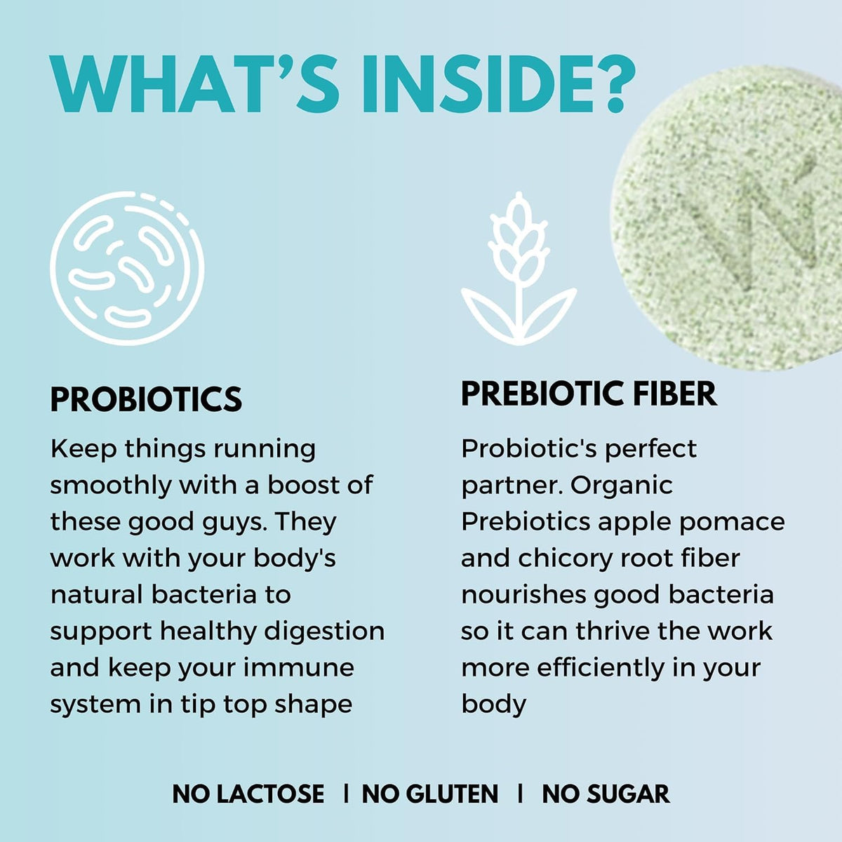 Wellbeing Nutrition Daily Probiotics + Prebiotics | Improve Metabolism, Acidity Relief, Digestion & Gut Health | 18 Billion CFU Organic Probiotics Supplement - FENGGESTORE20