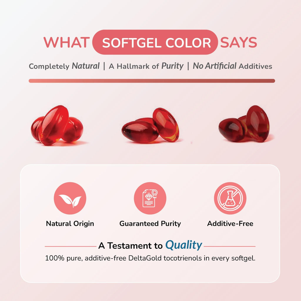 WELLNESS EXTRACT Eannatto Tocotrienols Vitamin E Supplements Tocopherol Free, Non-GMO, Gluten Free & Antioxidant (125MG 60 Softgels) - FENGGESTORE20