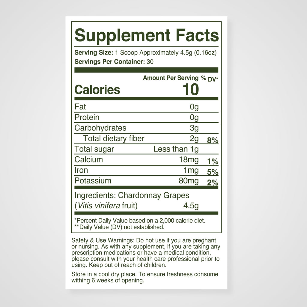 WellVine Premium Smart Prebiotic Gut Health Supplement Powder for Men & Women | Digestive Support & Gut Health With 100% Upcycled Chardonnay Grapes | Plant-Based - FENGGESTORE20