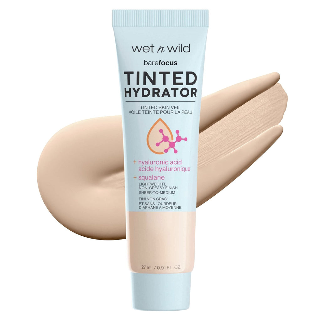 wet n wild Bare Focus Tinted Hydrator Tinted Skin Veil, Lightweight Buildable Coverage with Hyaluronic Acid & Vegan Squalane, Sheer-to-Medium Coverage - FENGGESTORE20