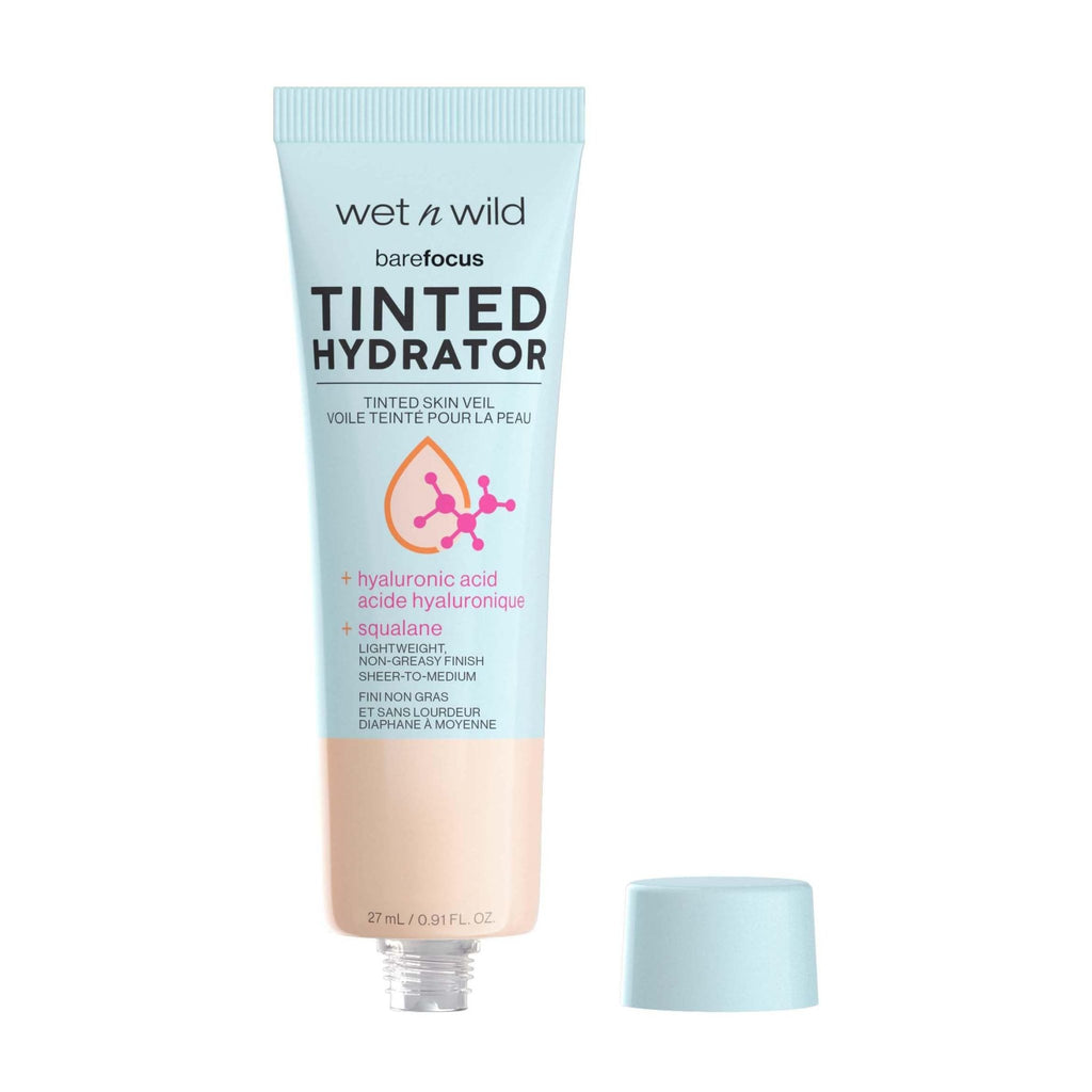 wet n wild Bare Focus Tinted Hydrator Tinted Skin Veil, Lightweight Buildable Coverage with Hyaluronic Acid & Vegan Squalane, Sheer-to-Medium Coverage - FENGGESTORE20