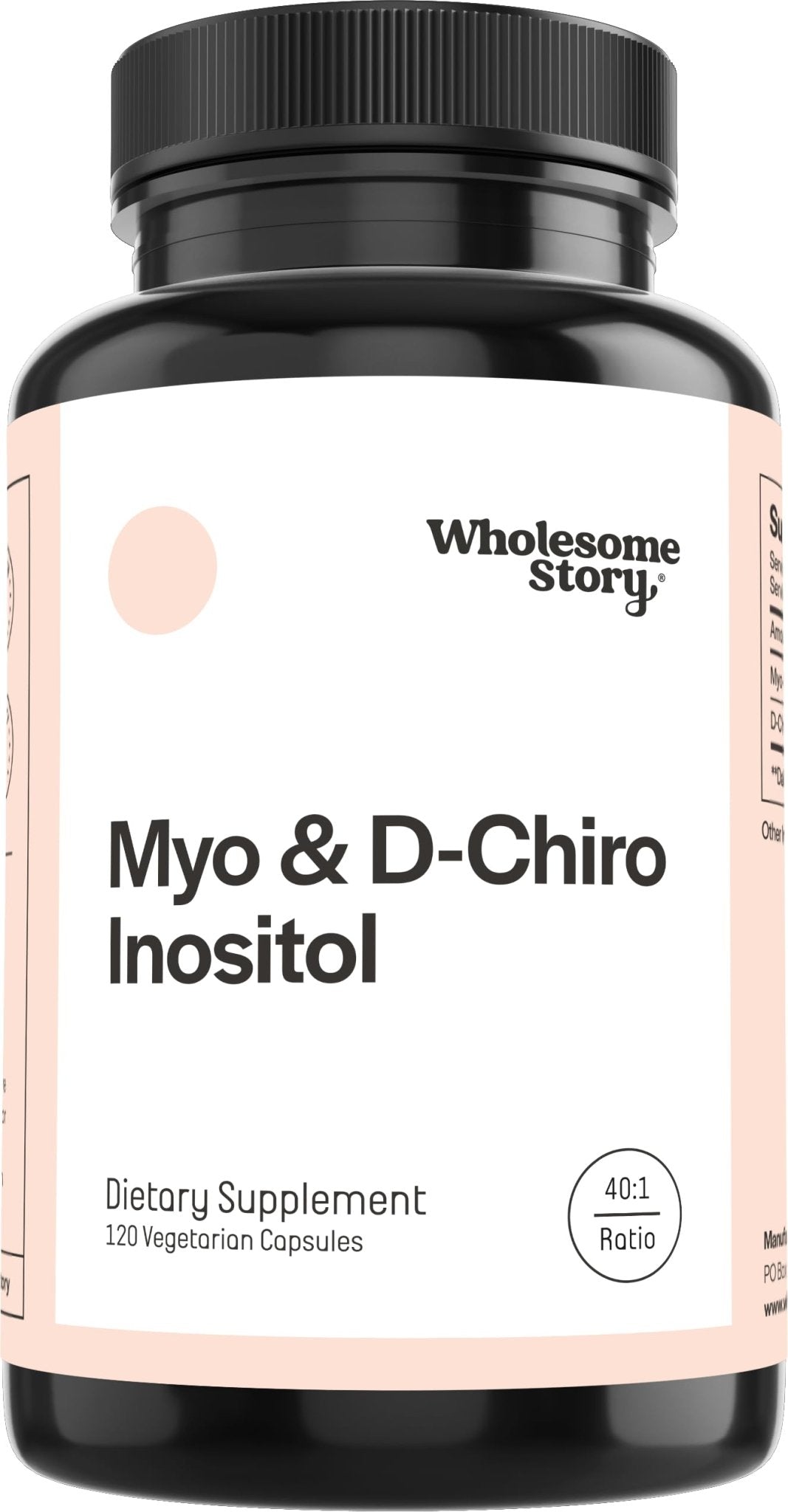 Wholesome Story Myo-Inositol & D-Chiro Inositol Supplement for Women | Fertility Supplements for Hormonal Balance & Ovarian Health Support - FENGGESTORE20