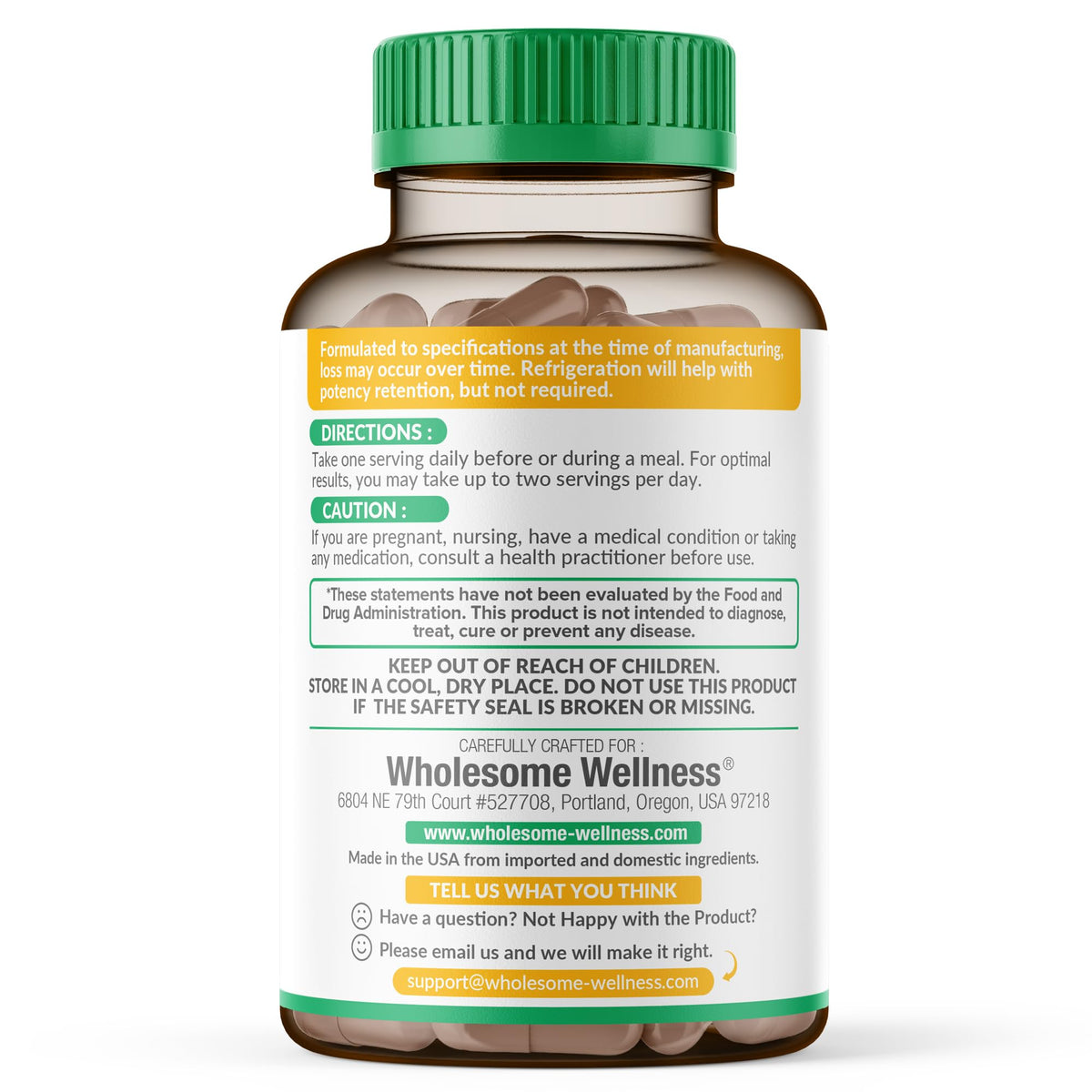 Wholesome Wellness Digestive Enzymes 1000MG Plus Prebiotics & Probiotics Supplement, 180 Capsules, Organic Plant-Based Vegan Formula for Digestion - FENGGESTORE20