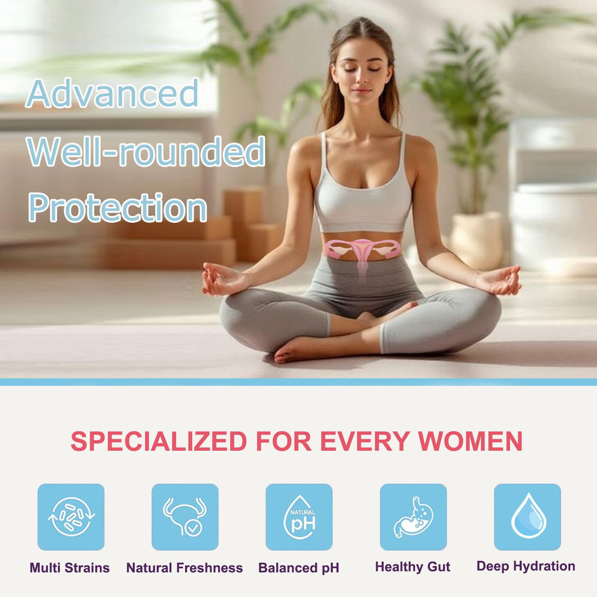 WINYEL Vaginal Probiotics for Women with Prebiotics & Herbal Blend – pH Balance & Feminine Health Support – Multi-Strain Lactobacillus for Vaginal Flora, - FENGGESTORE20
