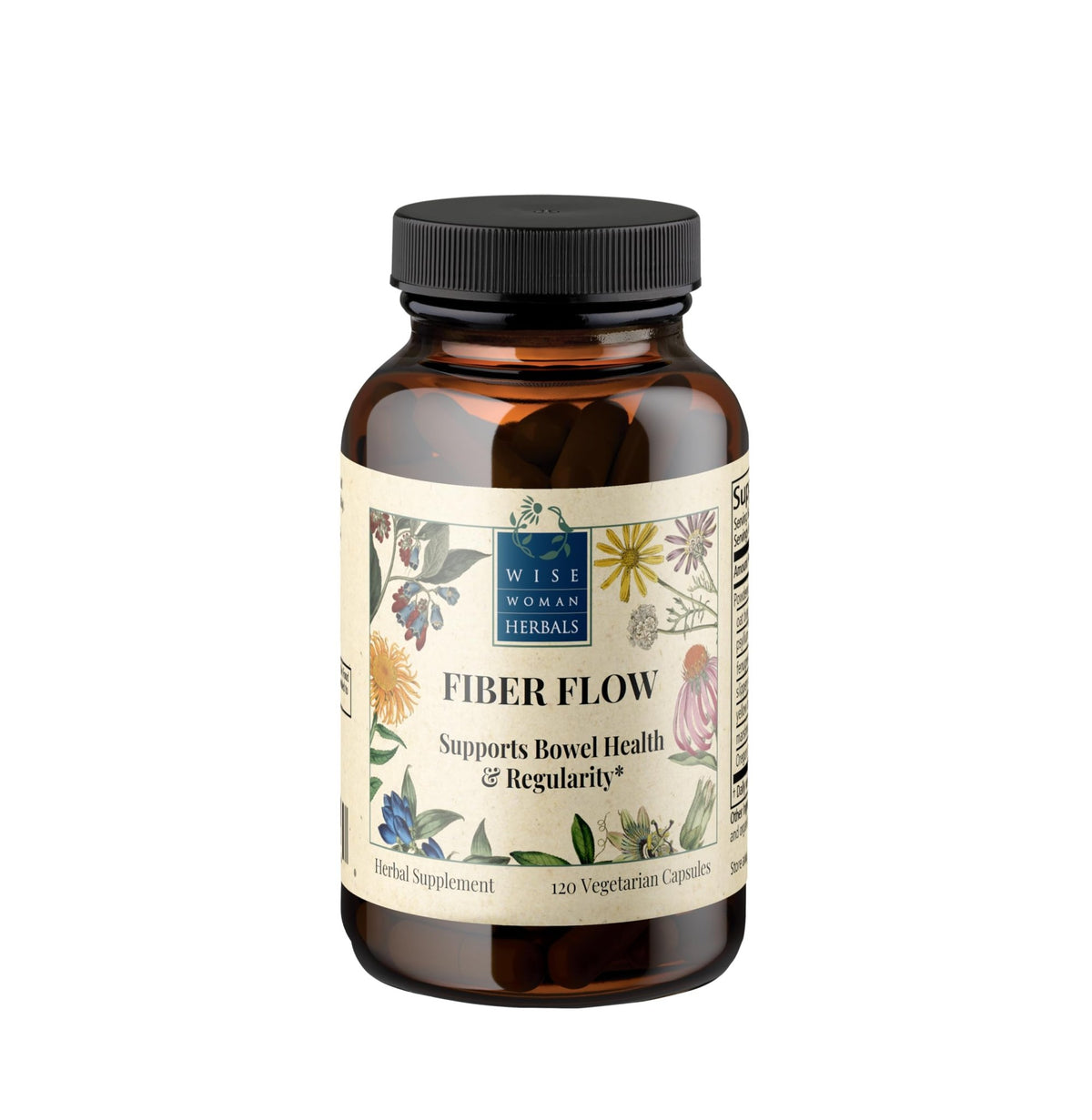 Wise Woman Herbals – Fiber Flow Capsules 120 Count – Supports Healthy Digestive Function, Gut Health, Bowel Health and Regularity - FENGGESTORE20