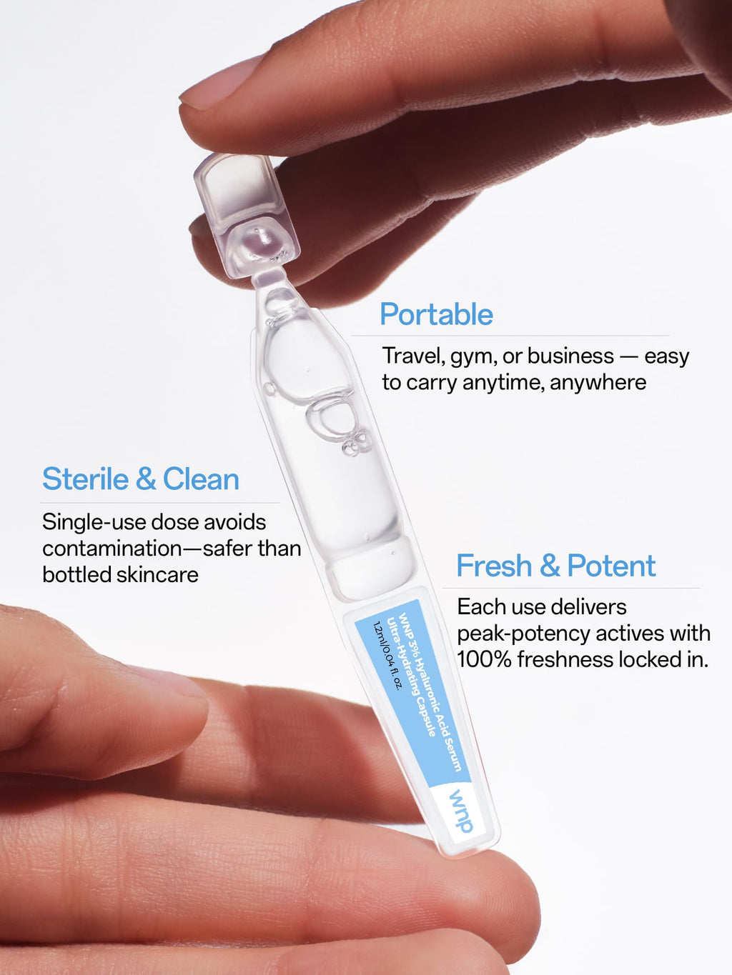 WNP Hyaluronic Acid Serum 3% for Face with 4D Multi-Layer Hydration | Ultra Hydrating Anti-Aging Serum | Moisturizer for Dry & Sensitive Skin - FENGGESTORE20