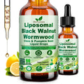 Wormwood Black Walnut Clove Cleanse Drops for Human, 15-in-1 Triple-Action Gut Detox & Digestive Wellness Organic Liquid Tincture w. Soursop PAU - FENGGESTORE20