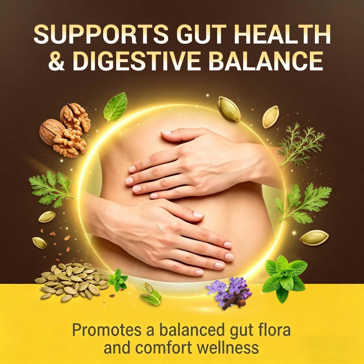 Wormwood Black Walnut Clove Garlic Liquid Drops, Liposomal Fast Absorption with Pumpkin Seed, Pau D'Arco, Berberine, Black Pepper, for Gut Digestive Health - FENGGESTORE20