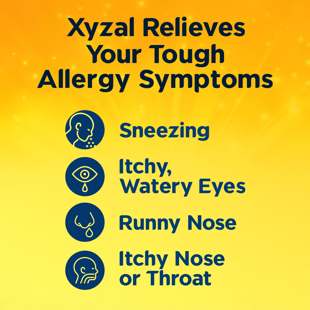 Xyzal 24 Hour Allergy Relief Medicine, Original Prescription Strength Antihistamine, Levocetirizine Dihydrochloride Tablets, 5 mg, 90 Count - FENGGESTORE20
