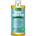 Yoken Pure Castile Liquid Soap Organic (EWG Verified, Unscented, 8 OZ), Made with Organic Oils, No Added Fragrance, Vegan, Castile Soap Liquid for Face - FENGGESTORE20