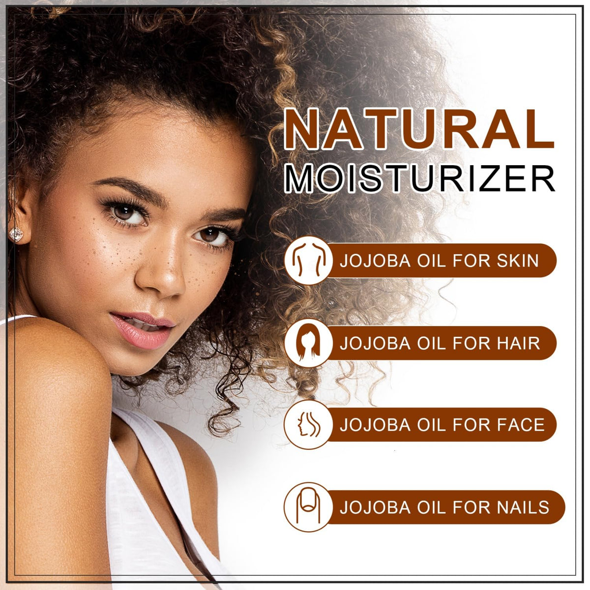 Yoken Pure Jojoba Oil Organic USDA Certified 16 fl oz, 100% Natural Jojoba Oil for Hair - FENGGESTORE20