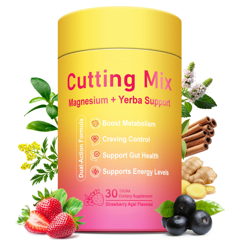 Yooloks Cutting Drink Mix – 5-HTP, Yerba Mate & Magnesium, FOS | Supports Satiety Signaling, Energy & Gut Health - FENGGESTORE20