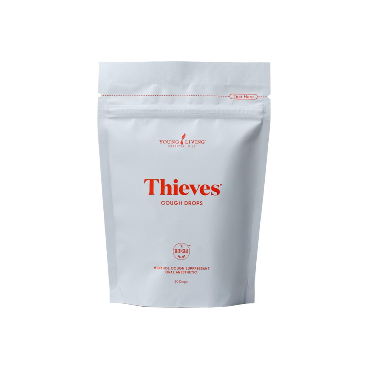 Young Living Thieves Cough Drops | 30 ct | Cinnamon & Menthol Flavor | with Thieves Essential Oil Blend of Lemon, Clove, Eucalyptus, Rosemary, & Peppermint | Sugar Free | Cooling Throat Comfort - FENGGESTORE20