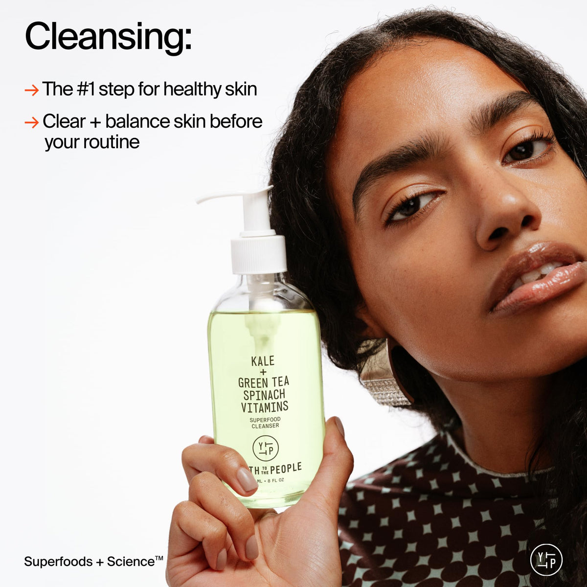 Youth To The People Superfood Facial Cleanser Full Size - Kale + Green Tea Daily Face Wash - FENGGESTORE20