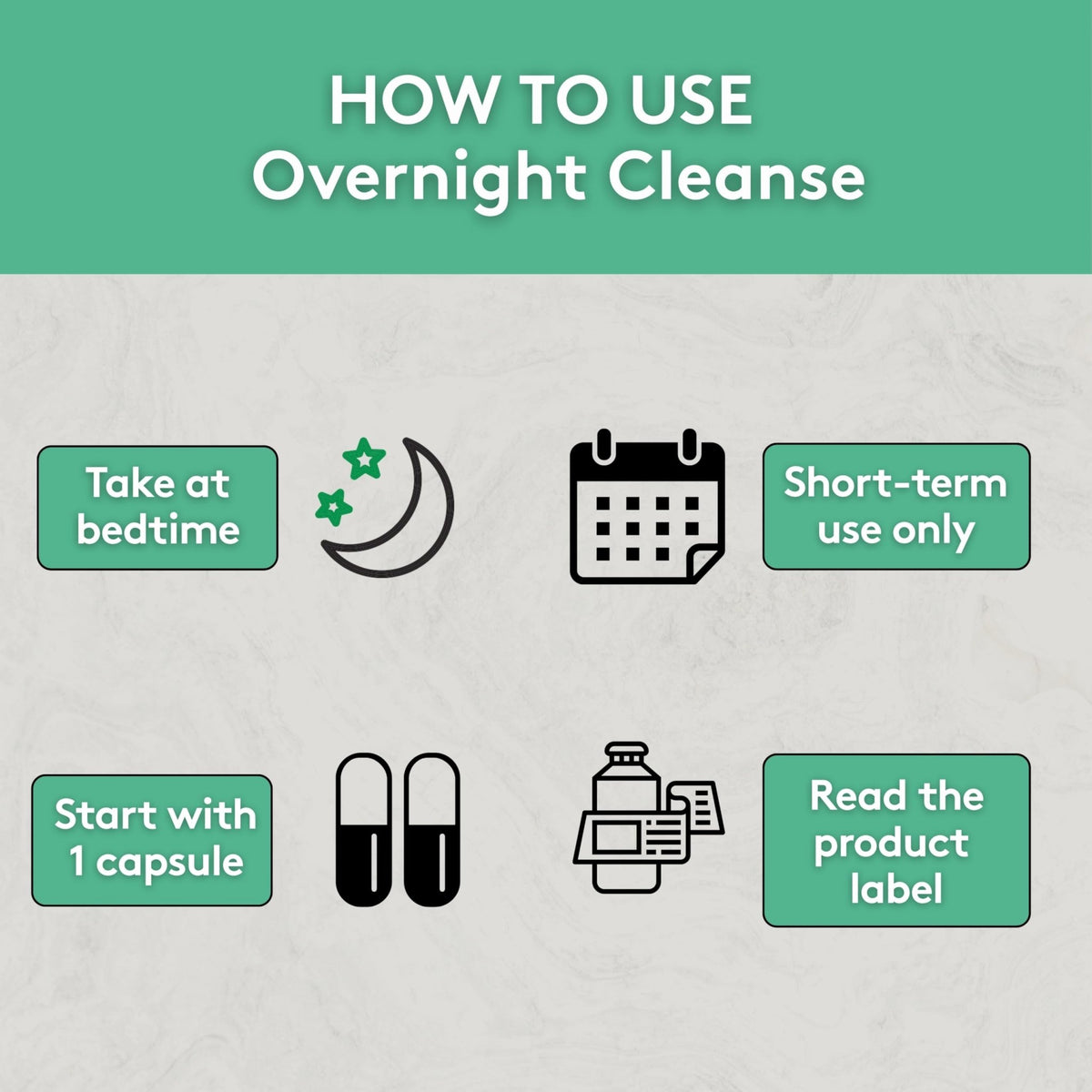 Youth & Tonic Overnight Intestinal Cleanse Supplement for Occasional Constipation Relief, Gut & Colon Cleanse Detox with Senna Leaf, Psyllium Husk Powder - FENGGESTORE20