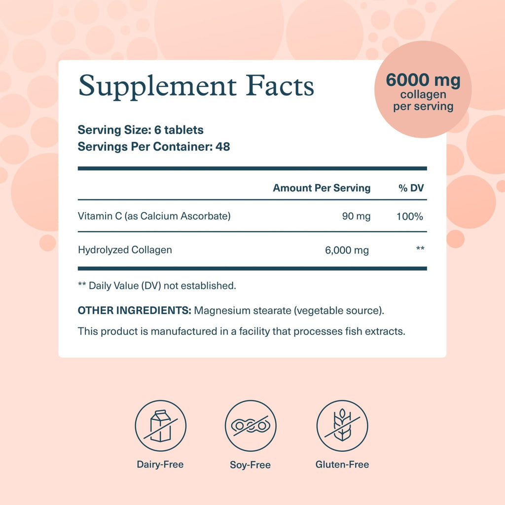 Youtheory Advanced Collagen - 6,000 mg Hydrolyzed Collagen Peptides - Includes Antioxidants & Contains Vitamin C - Hair Growth, Nails, Joint Health & Bone Support - FENGGESTORE20