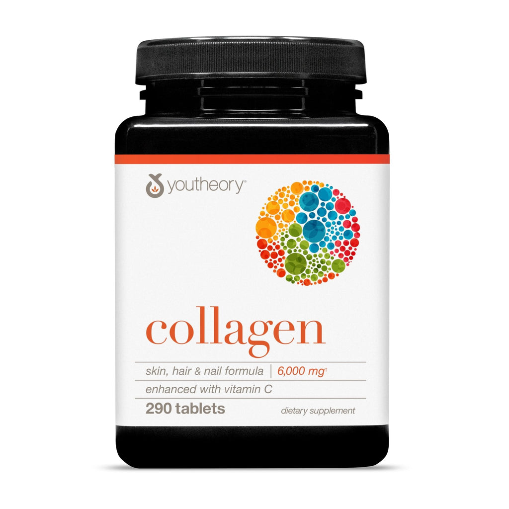 Youtheory Advanced Collagen - 6,000 mg Hydrolyzed Collagen Peptides - Includes Antioxidants & Contains Vitamin C - Hair Growth, Nails, Joint Health & Bone Support - FENGGESTORE20