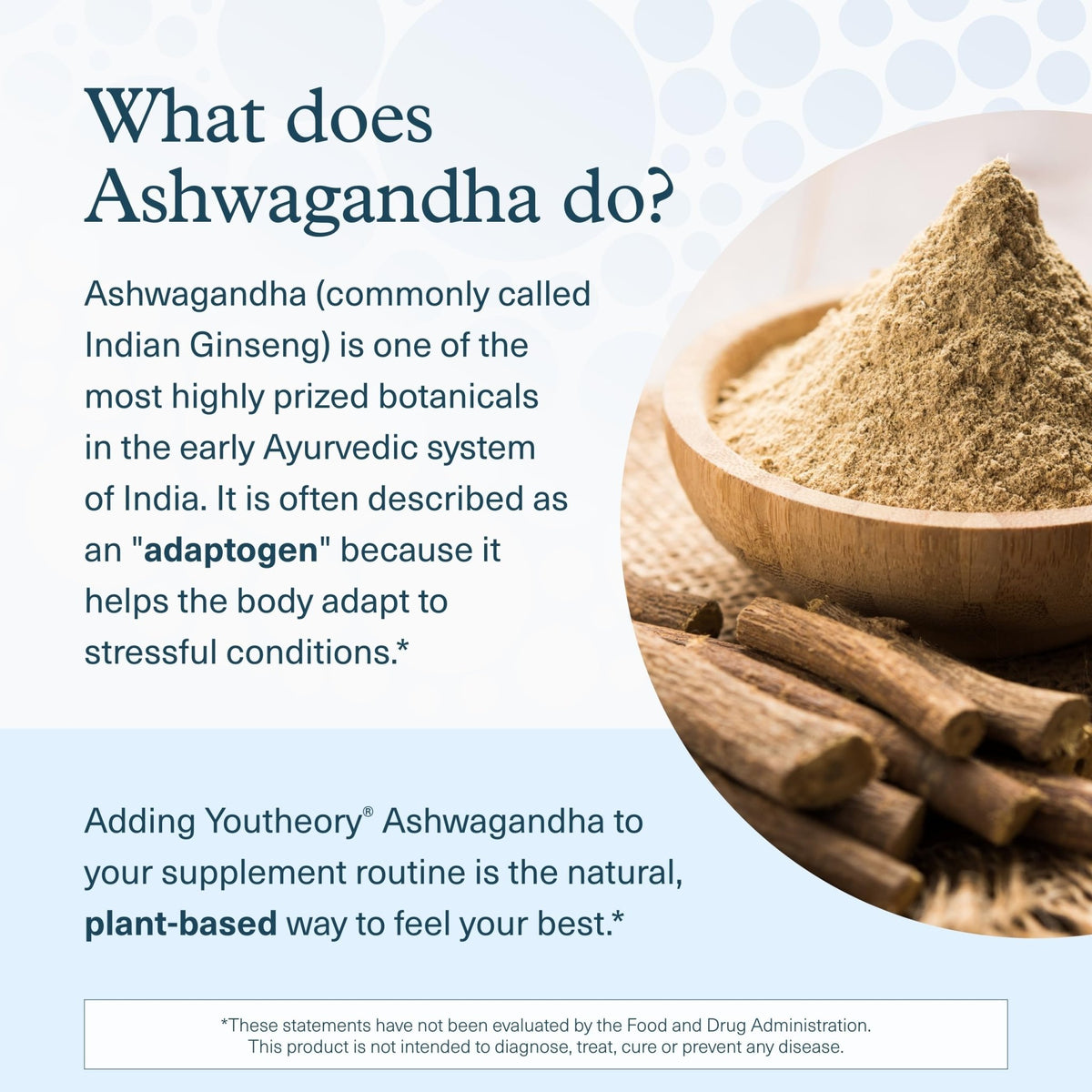 Youtheory Ashwagandha - with Organic KSM-66 Ashwagandha - Herbal Blend to Support Stress Relief & Energy Levels* - Helps Support Mood* - 60 Vegetarian Capsules (30-Day Supply) - FENGGESTORE20