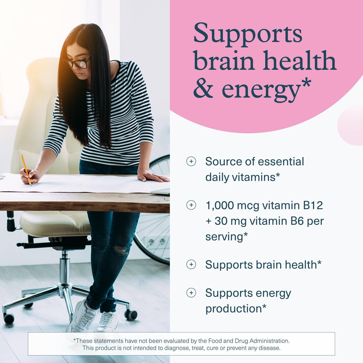Youtheory B12B6 - Vitamin B12 & B6 - Supports Mood, Nervous System & Metabolism* - Aids Memory & Stress Management* - FENGGESTORE20